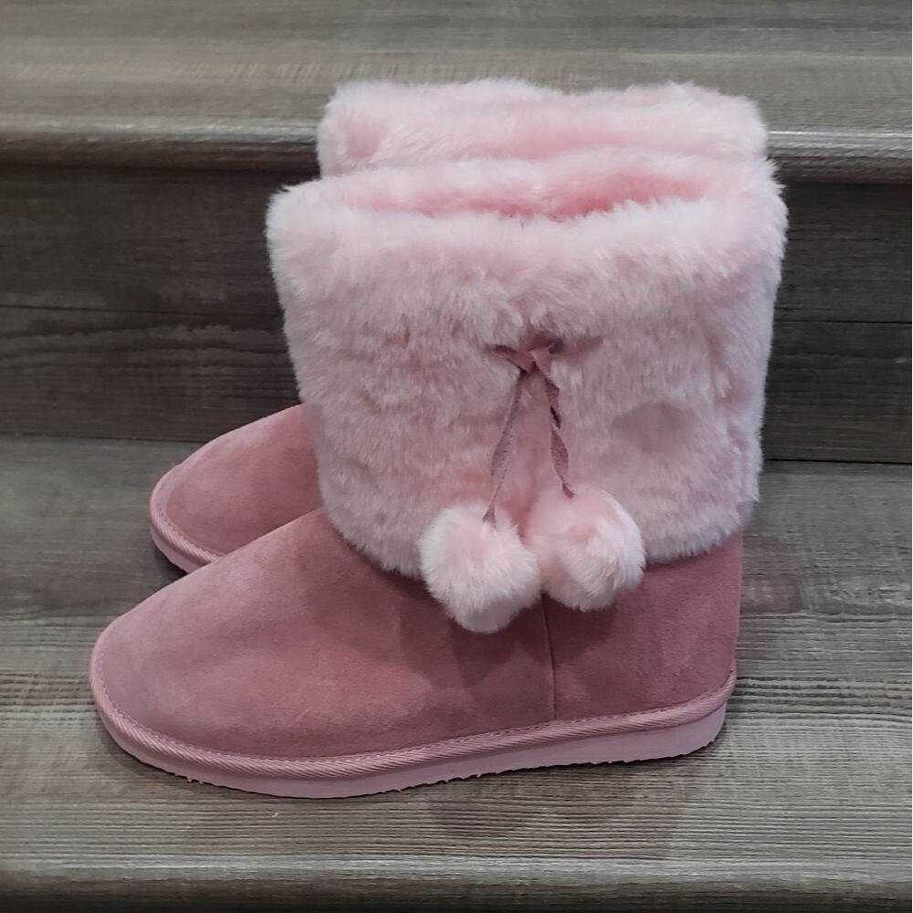 Lamo design footwear pink youth boots size 5